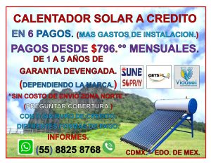 ANUNCIO CALENTADOR SOLAR